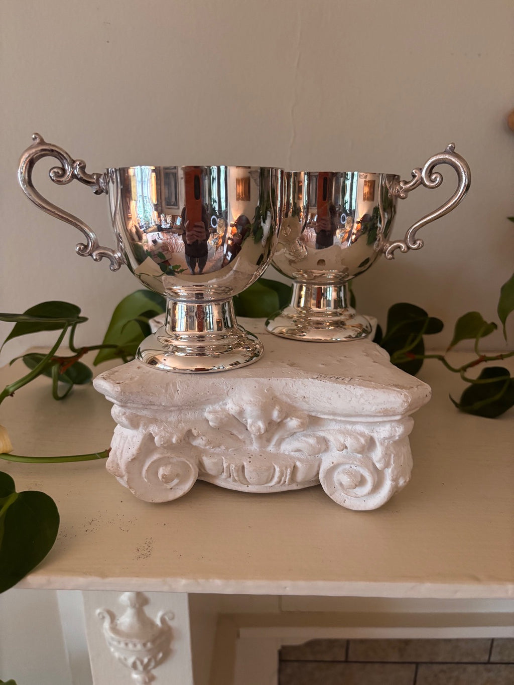 Pair of Silver Trophy Cups